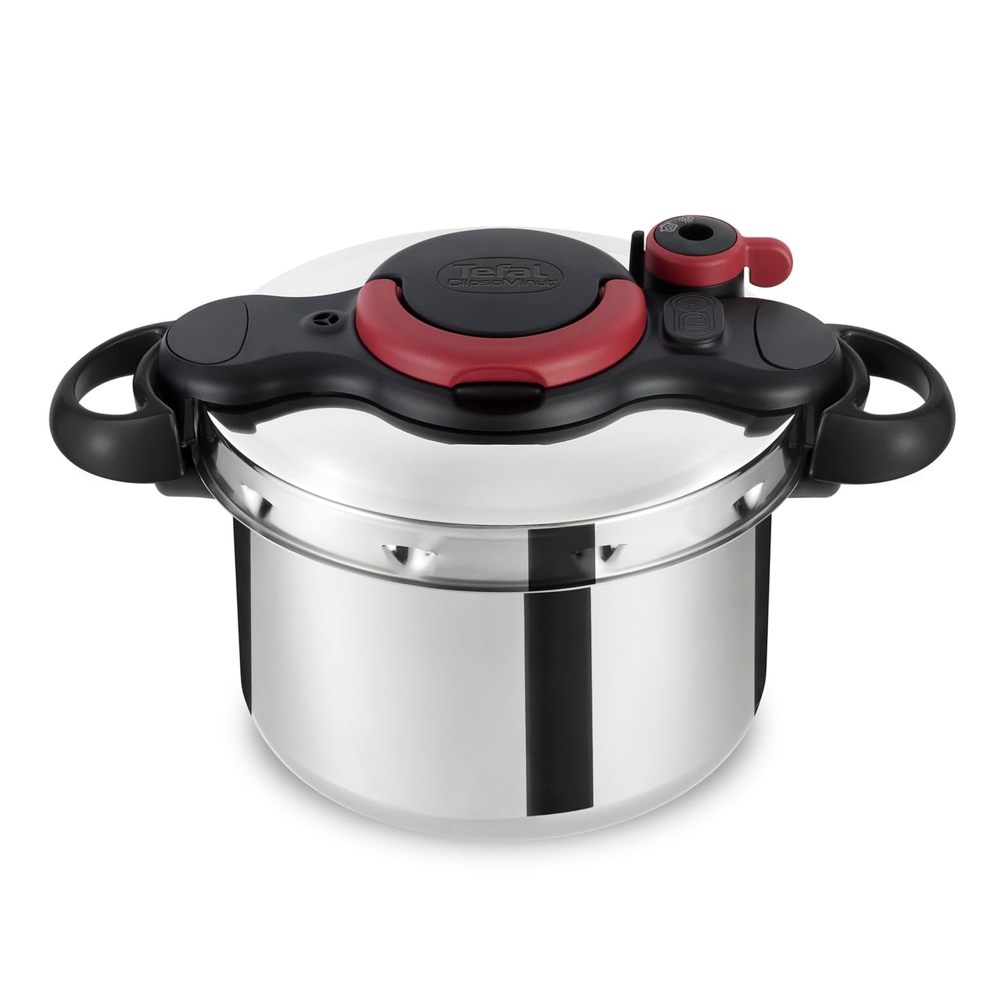 TEFAL Pressure Cooker| Clipso Minut Easy 6L|Express Cooking|Vitamins Preserved|One-Handed Opening/Closing|Made in France|Safe|Full Compatibility With All Stovetops|2 Years Warranty|P4620768