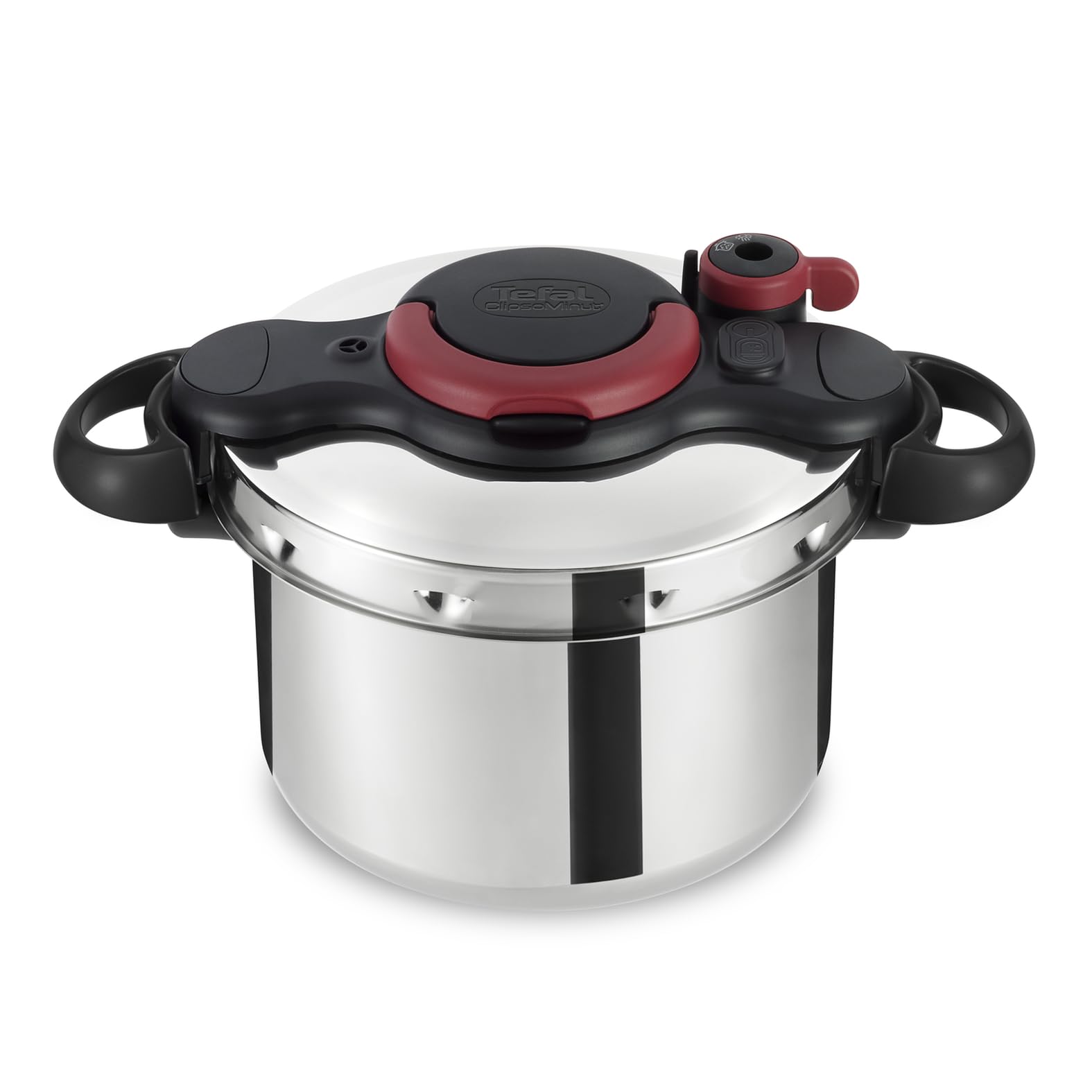 TEFAL Pressure Cooker| Clipso Minut Easy 6L|Express Cooking|Vitamins Preserved|One-Handed Opening/Closing|Made in France|Safe|Full Compatibility With All Stovetops|2 Years Warranty|P4620768