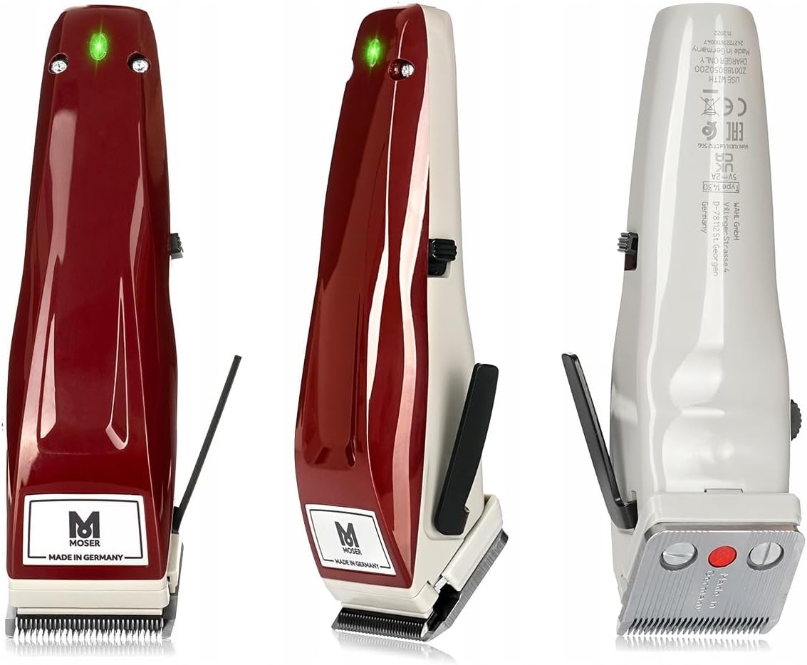 Moser 1400™ 1430-0050 Cordless Professional Hair Clipper for Men | High-grade Stainless Steel blade set | MultiClick Adjustment | 3-Hour Battery Life and Fast Charging, Made in Germany