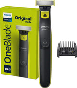 فيليبس OneBlade Pro ماكينة للوجه والجسم QP6542/10، للتشذيب والحلاقة مع مشط دقيق بـ 12 طولاً، مقاومة للماء، استخدام لاسلكي لمدة 90 دقيقة