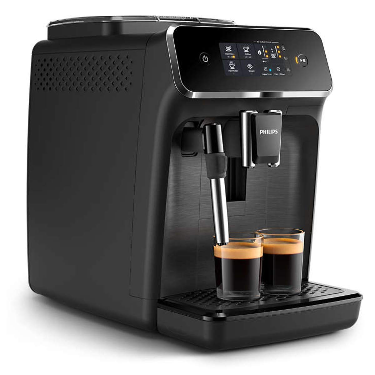 Philips Full Automatic Espresso Machine EP2220/10 Beverages Cllassic Milk frother Matte Black Touch Display