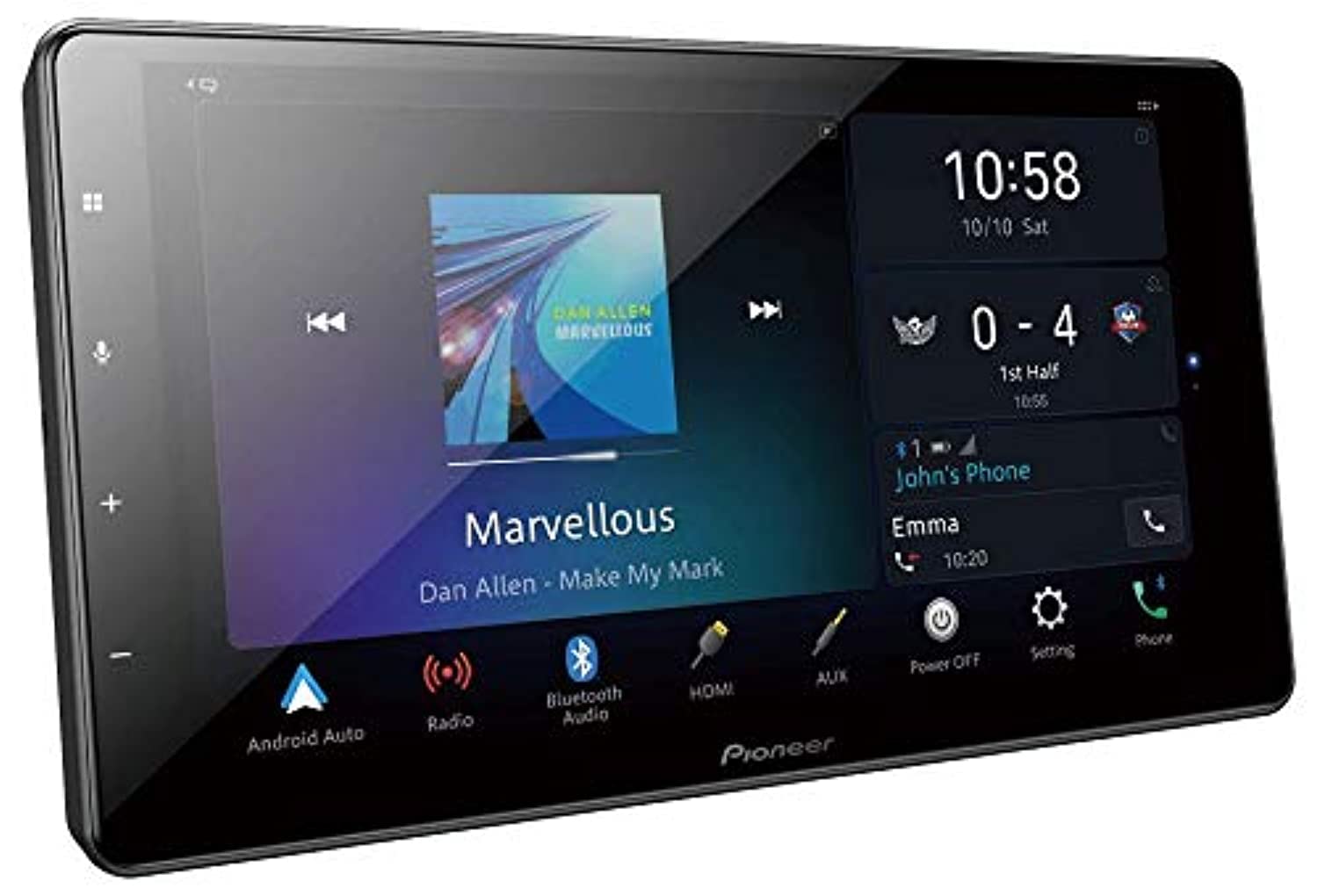 Pioneer DMH-ZF9350BT 9" Floating Hi-Res Audio AV Receiver with Wireless Apple CarPlay and Android Auto