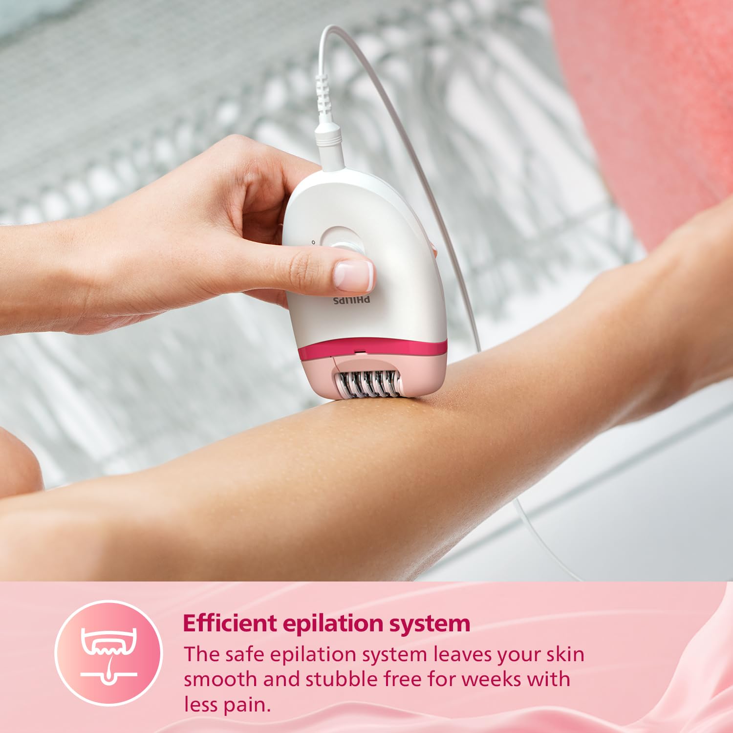 Philips BRE235/00 Satinelle Essential Corded Compact Epilator for Women