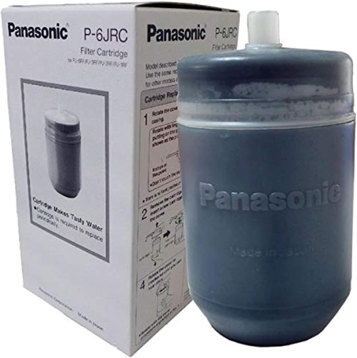 Panasonic Replacement Water Purifier Cartridge – 12,000L Capacity for TK-CS200, TK-CS20, TK-CS10, PJ-6RF, PJ-3RF, Activated Carbon, Removes Chlorine, Turbidity & Particulate Iron – TK-CS200C