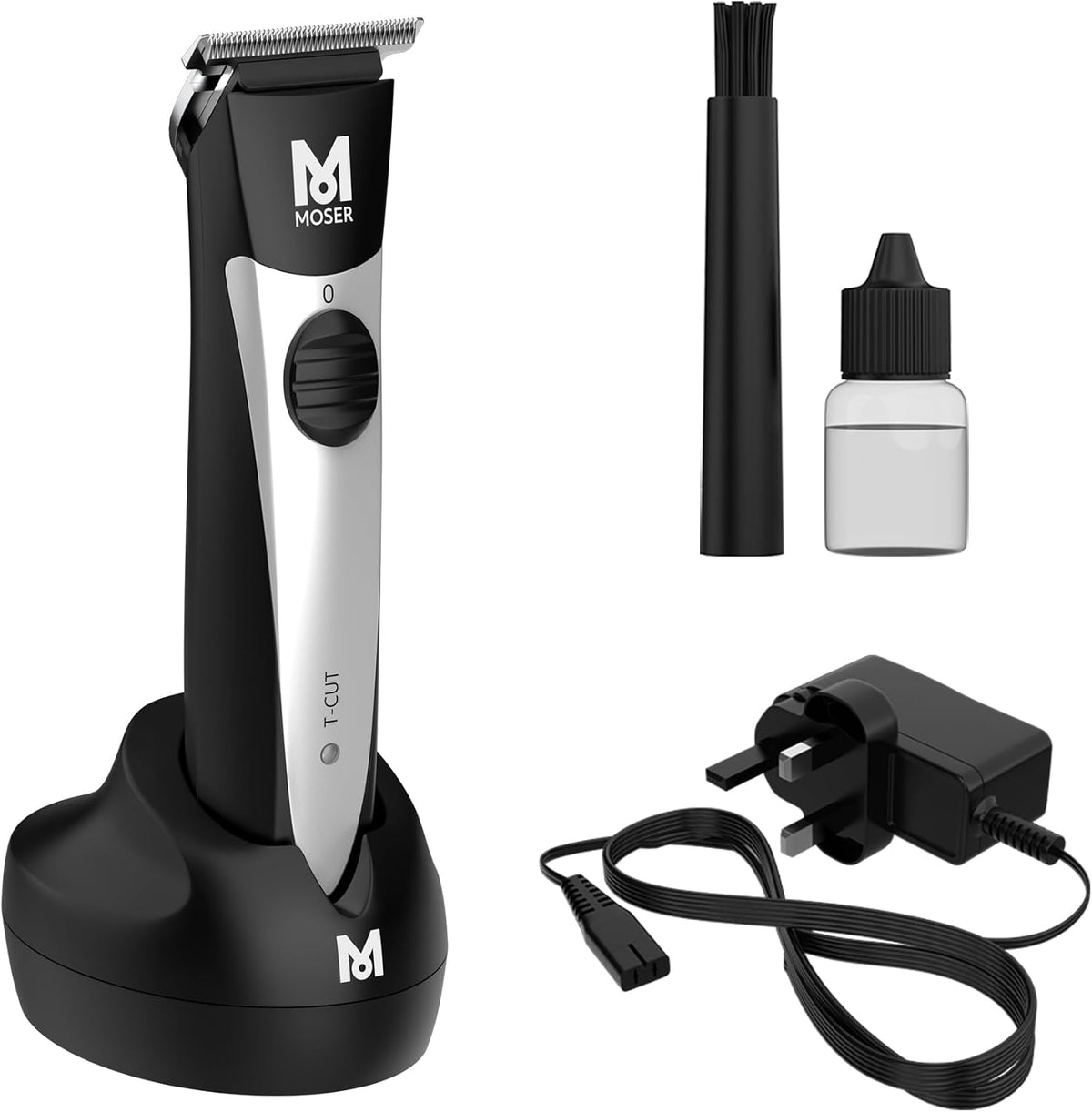 Moser T-Cut Professional Cordless Trimmer – 40mm T-Blade, Made in Germany, 60-Min Runtime | UAE