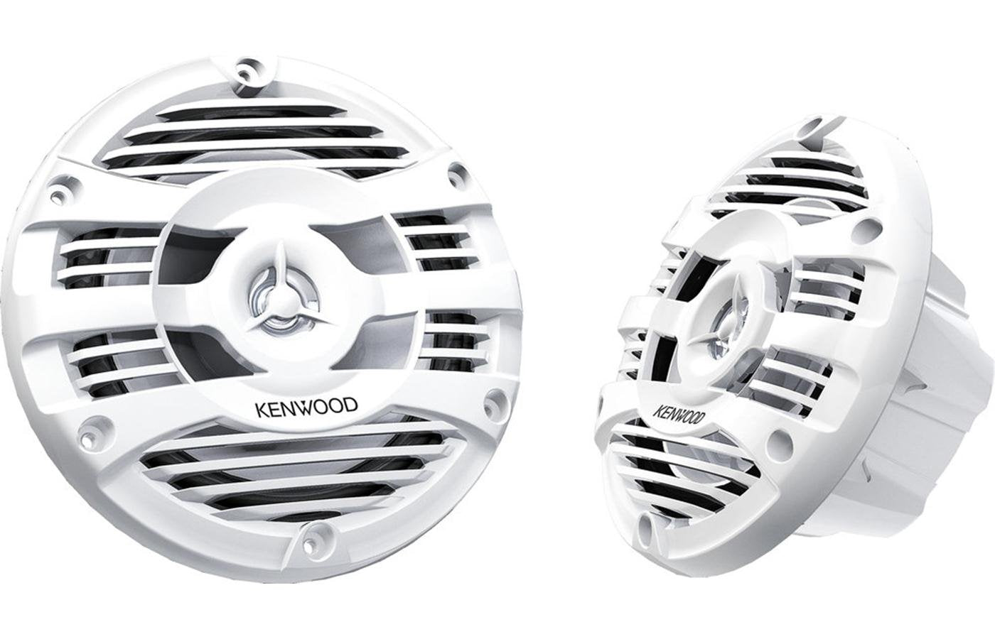 Kenwood KFC-1653MRW 6.5" 2-Way Marine Speakers Pair (White)