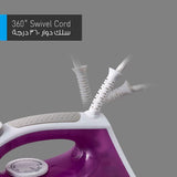 1550 W Steam Iron NI-M250T - Titanium Coated Soleplate - Light and Easy - Versatile Steam - Tough and Smooth Ironing