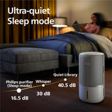 Philips Smart 2-in-1 Air Purifier & Humidifier PureProtect Water 3400 Series - 78 m2, HEPA, Active Carbon, 5 Speed, Sleep Mode, Child Lock, 3.2L Water Tank, Connected, White - AC3420/10