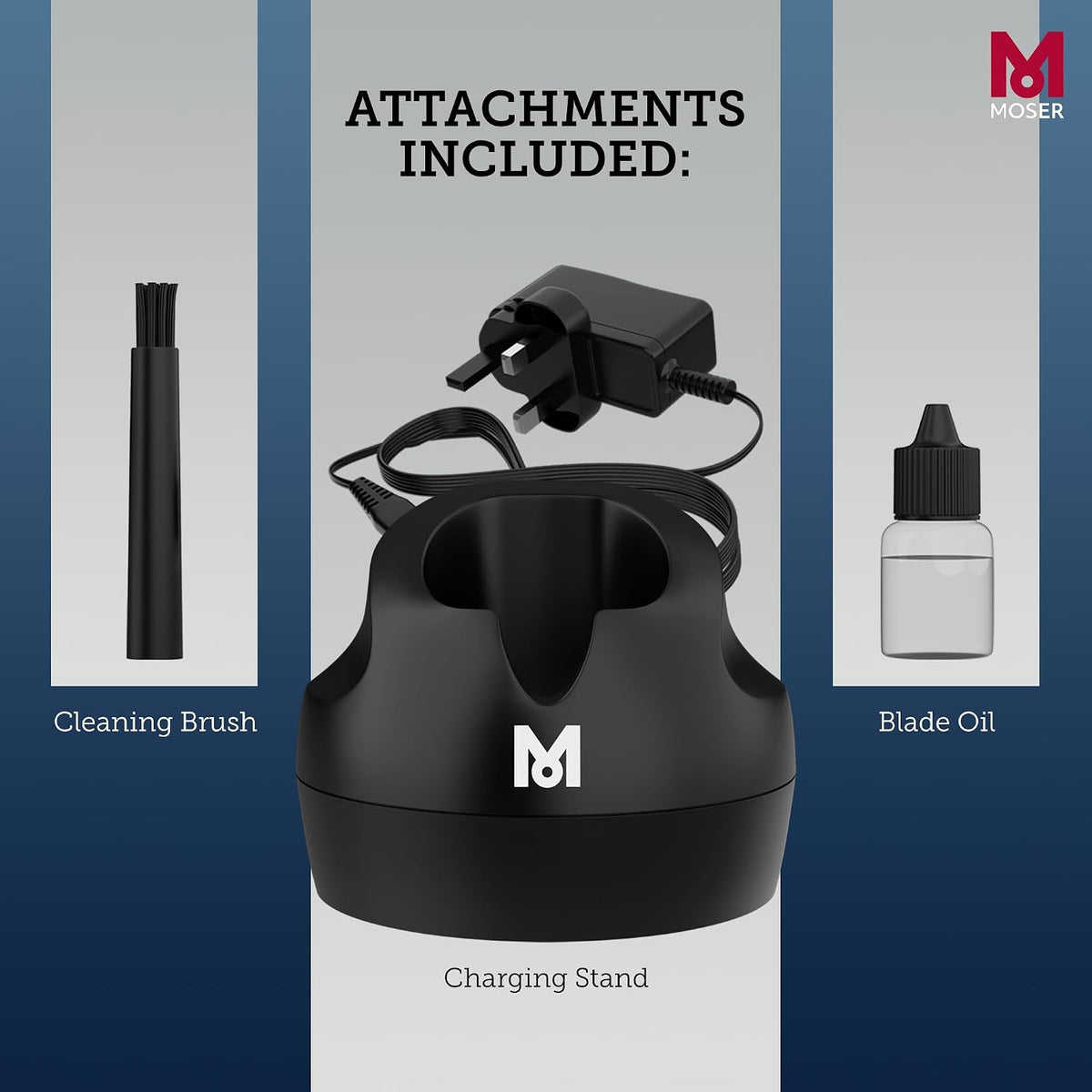 Moser T-Cut Professional Cordless Trimmer – 40mm T-Blade, Made in Germany, 60-Min Runtime | UAE