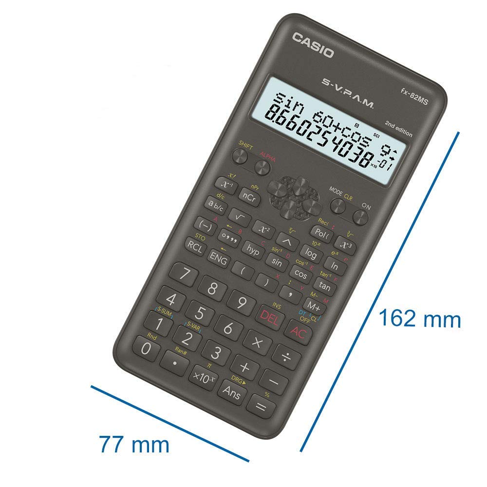Casio FX 82MS-2 Scientific Calculator Battery Operated