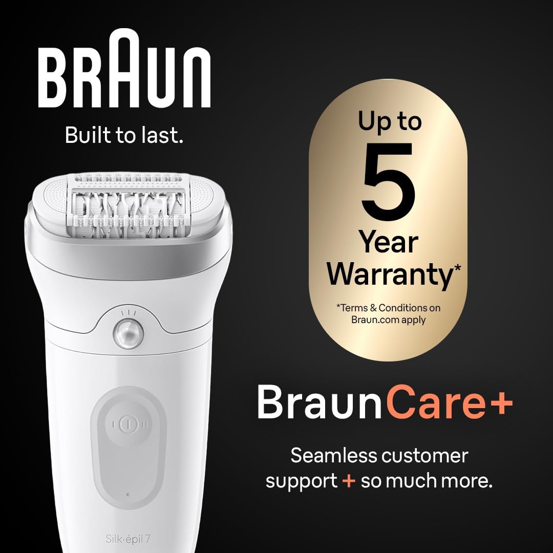 Braun Silk-épil SensoSmart Epilator, Waterproof, Wet & Dry Epilator