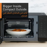 Panasonic 25L Solo Microwave Oven, 900W Power, 5 Power Levels, 10 Auto Programs, Quick 30 Function & Auto Defrost, Compact Countertop Microwave, Large Interior, Black, 1 Year Warranty – NN-ST34NBKPQ