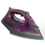 TEFAL Steam Iron | Express Steam Iron Steamer | 2600 W | 270 ml | Anti-scale | Purple | Ceramic Soleplate | 2 Years Warranty | FV2843M0