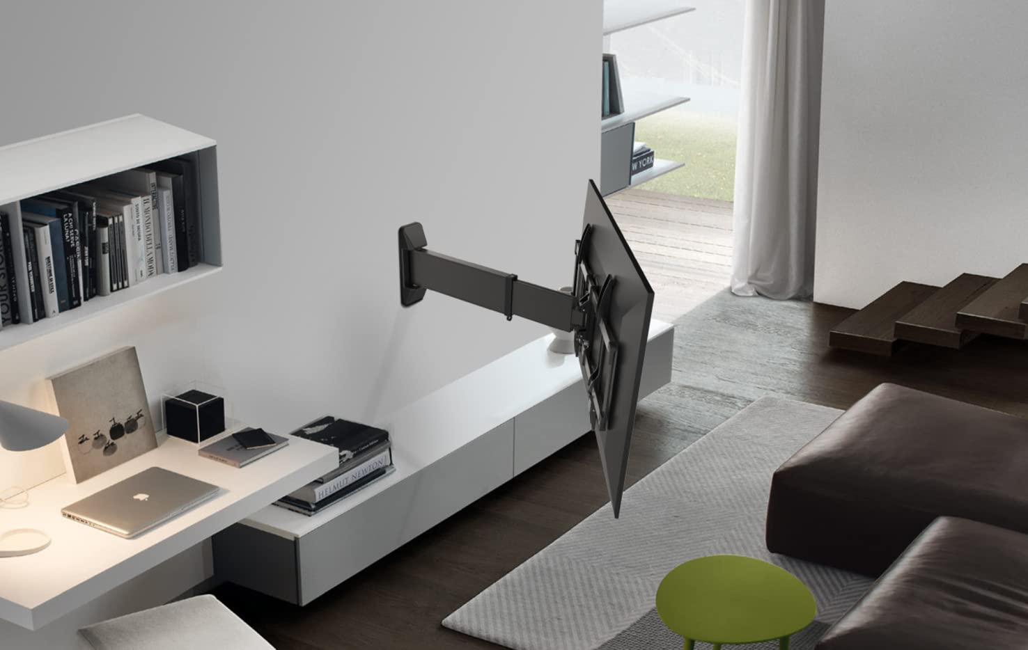 AWH SH-460P Aluminum slim sliding full-motion tv wall mount Fits most 37~70"