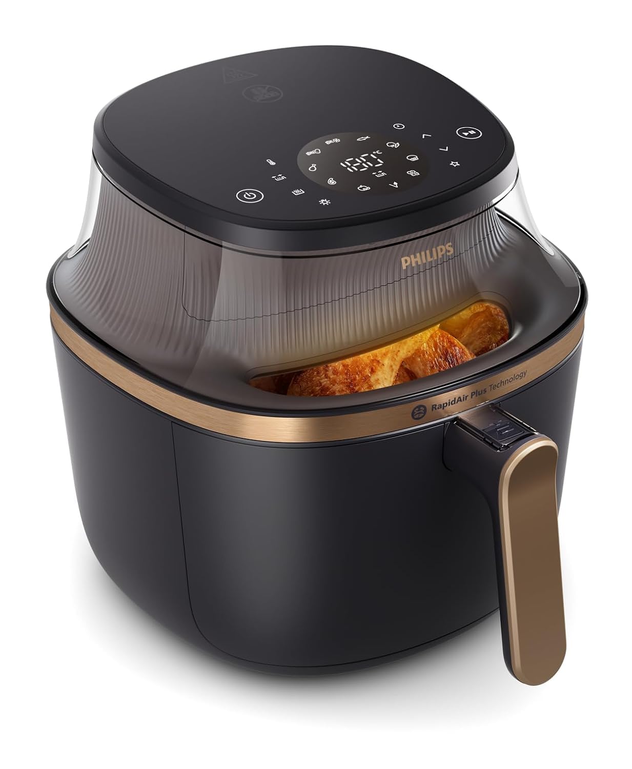 Philips Airfryer XXL - 7.2L, 2000W, See-through Cooking Window, 16 Cooking Functions, Touchscreen, RapidAir Plus Technology, Black - NA342/09