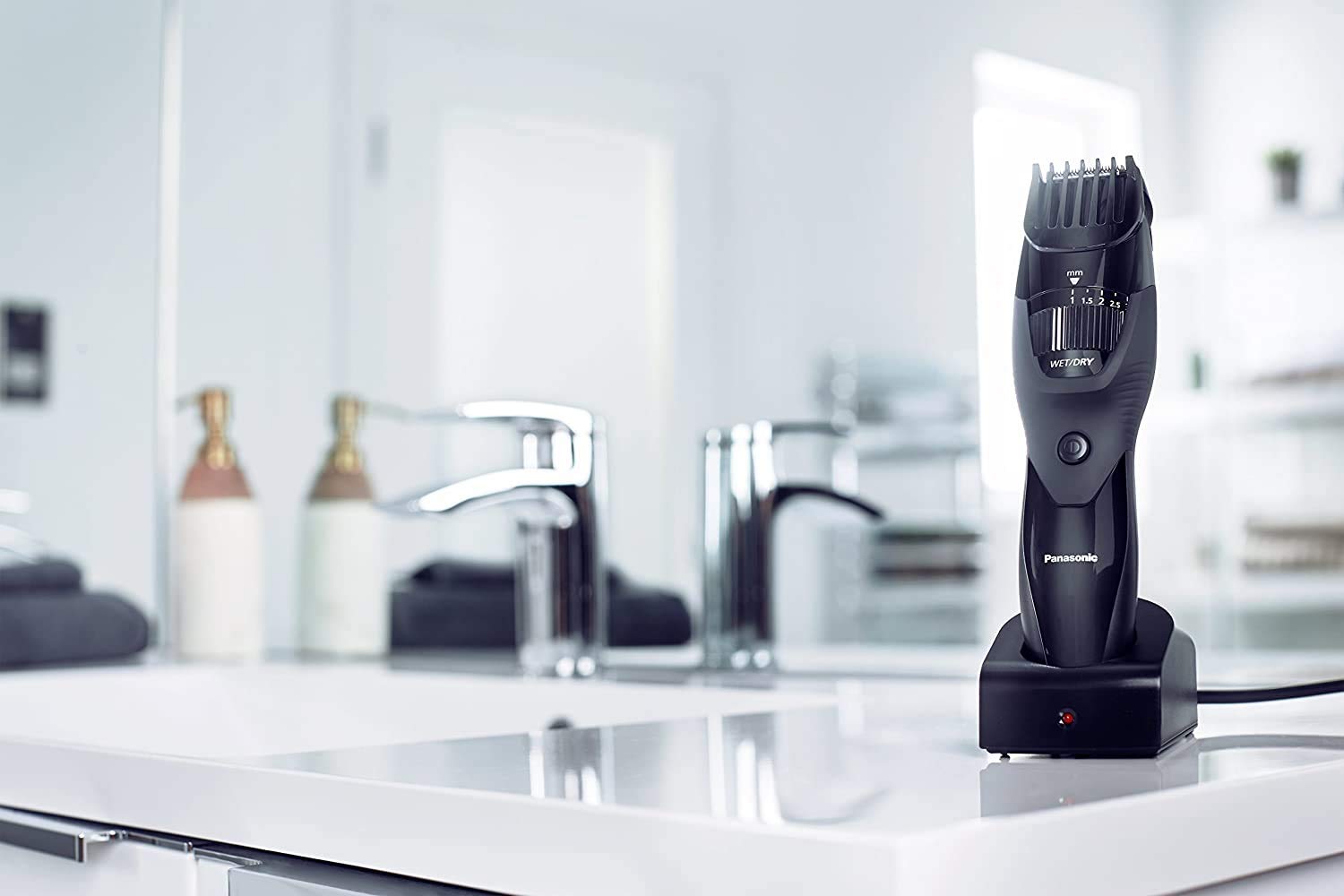 Panasonic ER-GB42 Wet & Dry Electric Beard Trimmer for Men with 19 Cutting Lengths