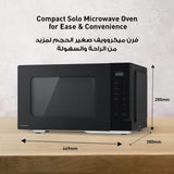 Panasonic 25L Solo Microwave Oven, 900W Power, 5 Power Levels, 10 Auto Programs, Quick 30 Function & Auto Defrost, Compact Countertop Microwave, Large Interior, Black, 1 Year Warranty – NN-ST34NBKPQ