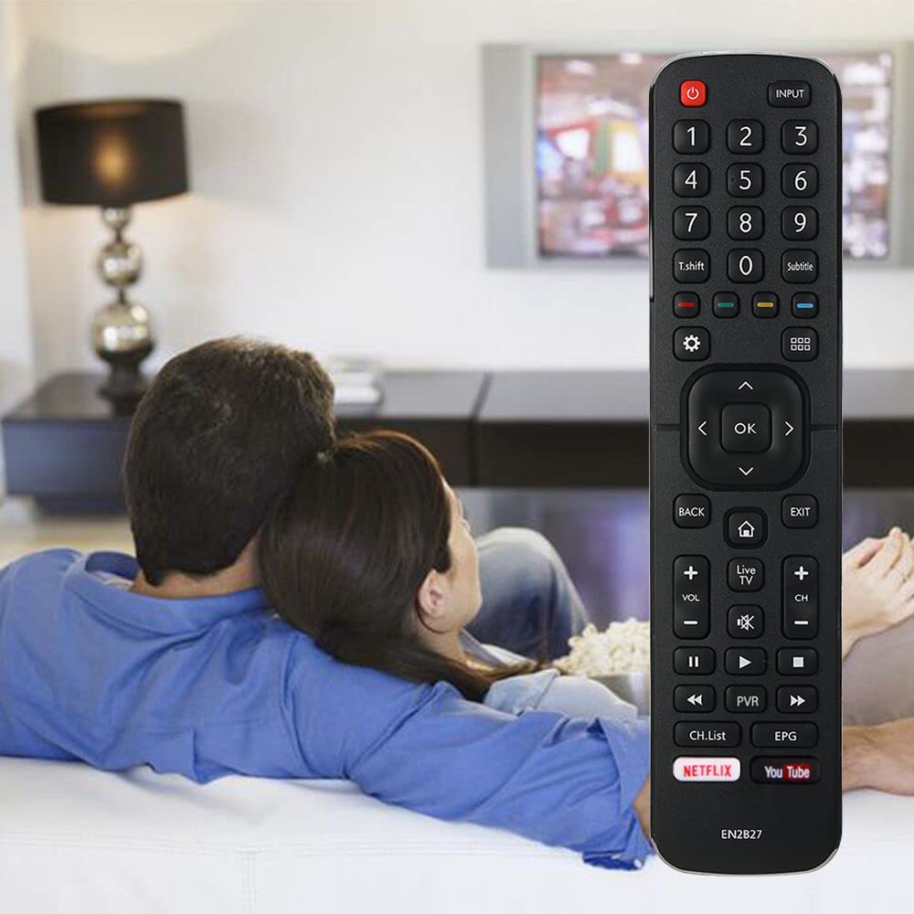 pedkit Remote Control For Hisense TV EN2B27 Handheld Remote Controller Replacement for Hisense 32K3110W 40K3110PW 50K3110PW 40K321UW 50K321UW 55K321UW