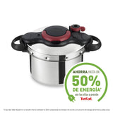 TEFAL Pressure Cooker| Clipso Minut Easy 6L|Express Cooking|Vitamins Preserved|One-Handed Opening/Closing|Made in France|Safe|Full Compatibility With All Stovetops|2 Years Warranty|P4620768