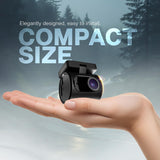 Pioneer Car Dash Camera VREC-H120SC | Super Compact Design | App Support |1296p Resolution | Wide Field of View | Wi-Fi |G-sensor | Emergency Recording | microSD Card support Upto 128GB