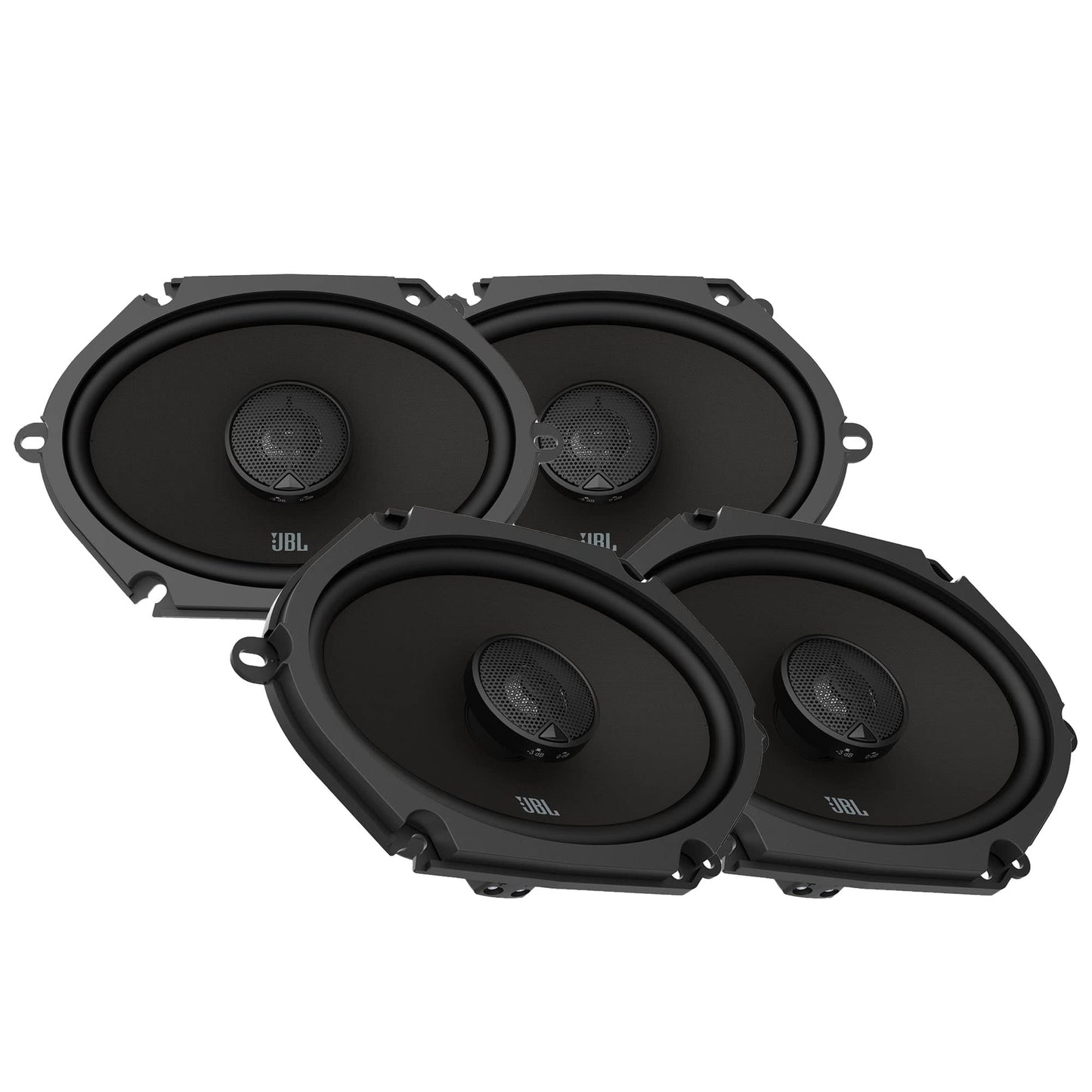 JBL - Two Pairs of STADIUM862F 6" x 8" Step-up Custom-Fit Car Audio Speaker Systems NO Grill