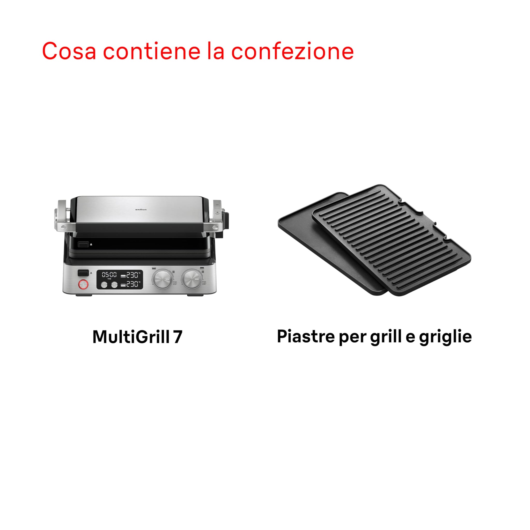 Braun MultiGrill 3-in-1 Contact Grill, BBQ & Oven,