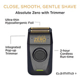 GAMMA+ Absolute Zero Mens Foil Shaver Collection