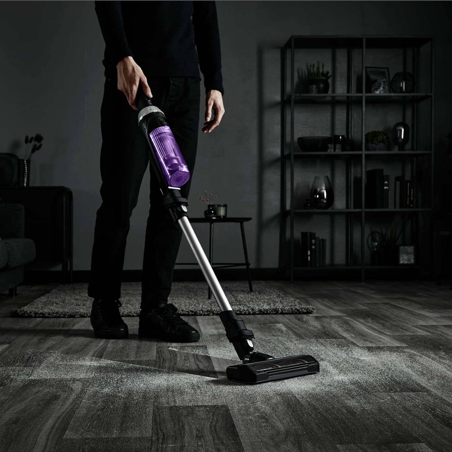 Tefal X-Nano TY1129 - Handstick Vacuum Cleaner, 100W, 0.4L Dust Box Capacity, 1.75kg, Up to 40min Running Time, Motorized Brush Head with LED