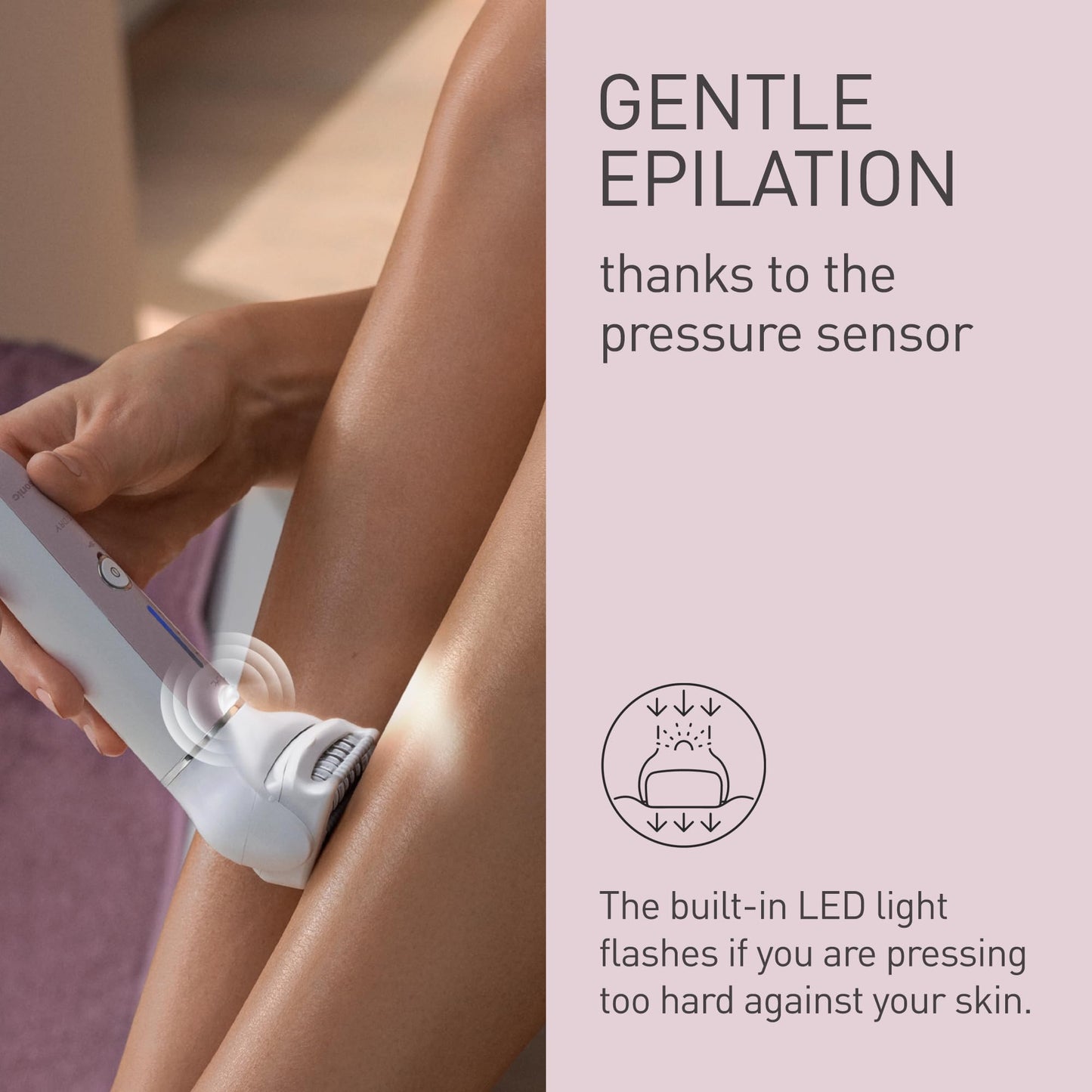 Panasonic ES-EY80 Wet and Dry Epilator for women, Double Disc with 60 Tweezers, Flexible 90° Pivoting Head, 3 Speed Setting & LED Light, Up to 30 Minutes Operation Time, 5 attachments