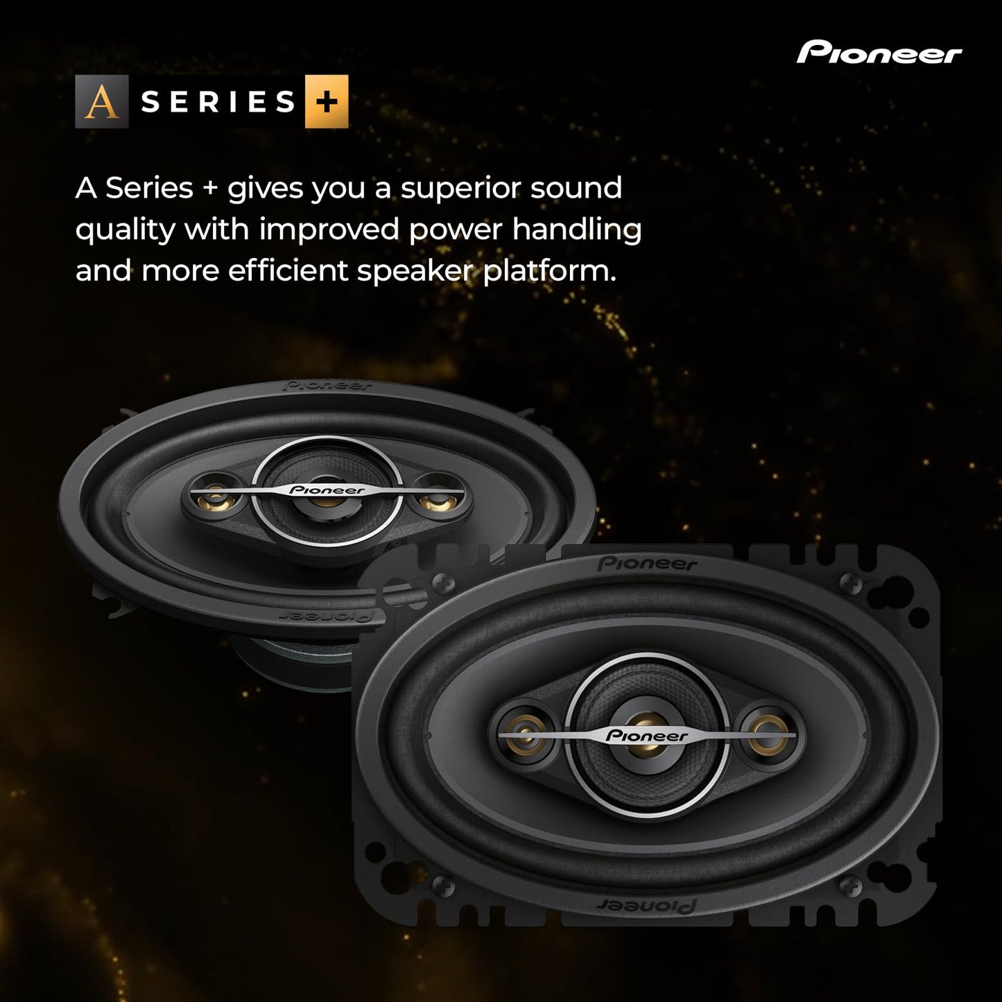 Pioneer TS-A Black & Gold Series Speakers