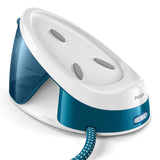 Philips PerfectCare Compact Essential Steam Generator Iron - 2400W, 120g/min Continuous Steam, 1.3L, OptimalTEMP Technology, Blue/White - GC6815/26