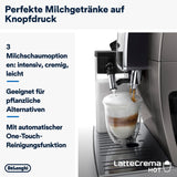 De'Longhi Coffee Machine DINAMICA PLUS Automatic Machine Coffee Machine, Automatic Milk Frother Hot Cream, Espresso and Cappuccino, Color Display, ECAM380.95.TB