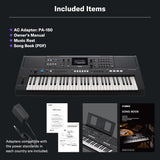 Yamaha PSR-E483 61-Key Touch-Sensitive Portable Keyboard with Sound, Music Rest and Power Adapter