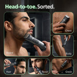 Philips All-in-One Trimmer for Men 13-in-1 Face, Body & Private Parts I Professional Finish I Twin Trim all Metal Steel Blades I Precision Trimming Comb | 120 min runtime I 5 min Quick Charge |