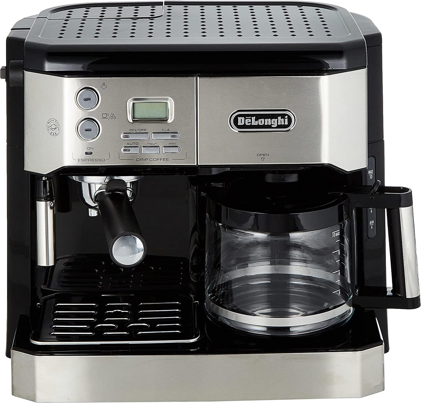 De'Longhi BCO431.S Dual Function Coffee Machine Espresso And Drip Coffee,Espresso Machine,Silver/Black (international warranty)