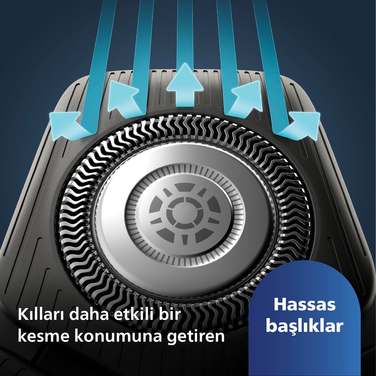 PHILIPS RAZOR SERIES 5000 WET&DRY BLADES STEELPRECISION DYNAMIC SENSOR - S5887.10
