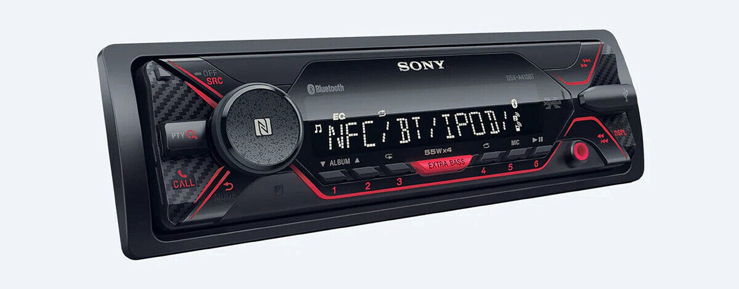 Sony MEX-N5300BT Car Stereo Single Din Radio with Bluetooth, CD Player, USB/AUX