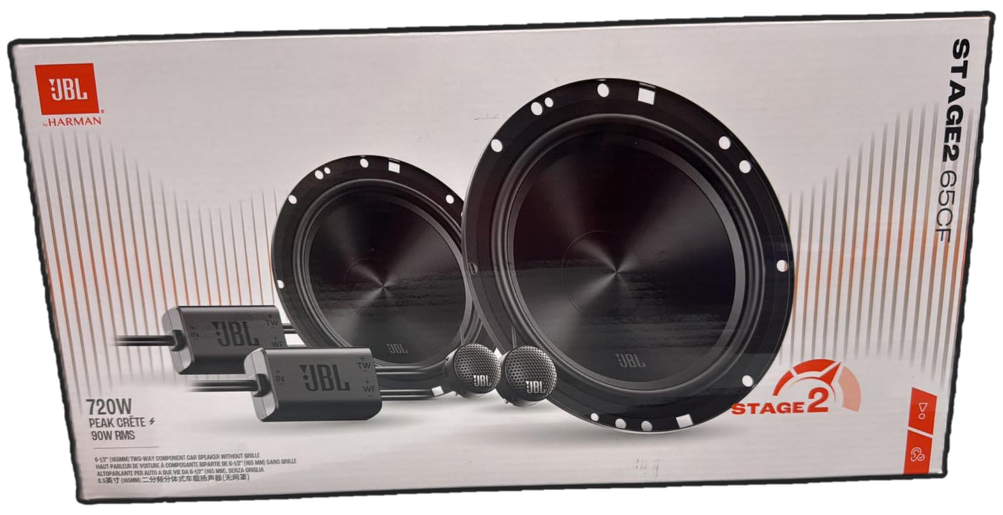 JBL Stage2 65CF 6.5" Car Component Speakers || 90W RMS 270W Peak