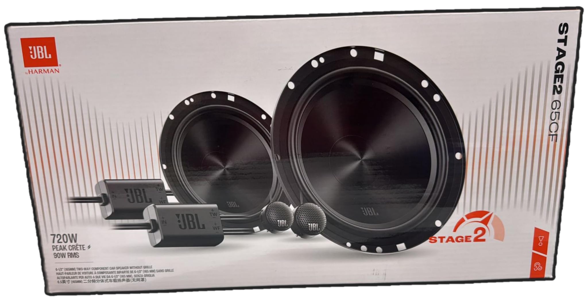 JBL Stage2 65CF 6.5" Car Component Speakers || 90W RMS 270W Peak