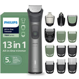 Philips All-in-One Trimmer for Men 13-in-1 Face, Body & Private Parts I Professional Finish I Twin Trim all Metal Steel Blades I Precision Trimming Comb | 120 min runtime I 5 min Quick Charge |