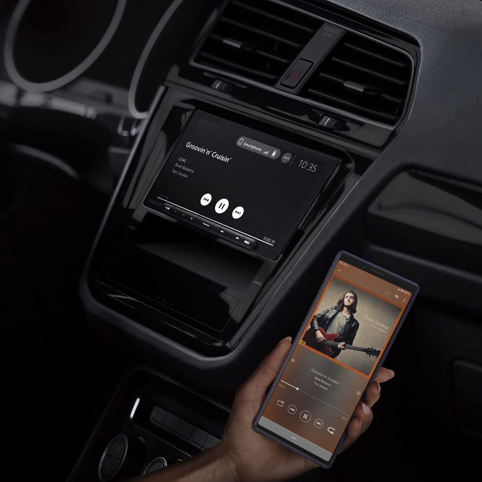 Sony XAV-AX6000 7-Inch Multimedia Receiver with Wireless Apple CarPlay/Android Auto, HDMI Video Input and Maestro Ready