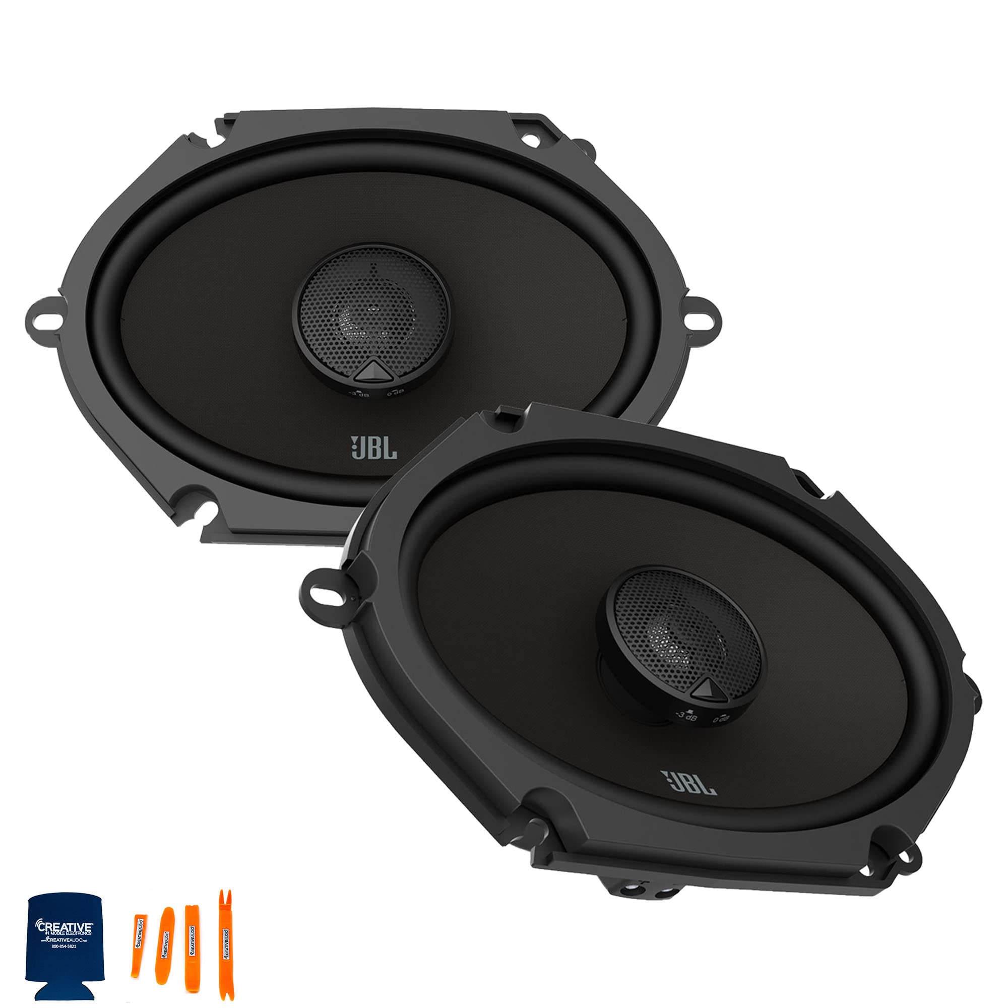 JBL - Two Pairs of STADIUM862F 6" x 8" Step-up Custom-Fit Car Audio Speaker Systems NO Grill