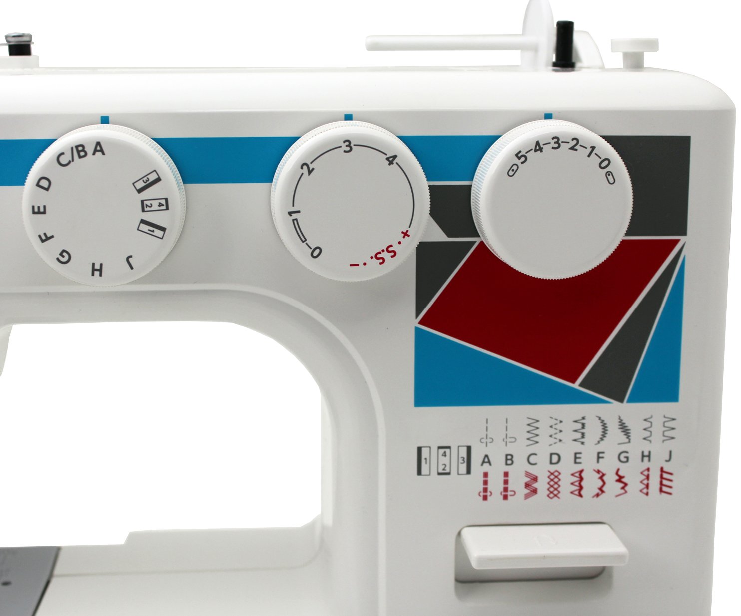 Janome MOD-11 Easy-to-Use Sewing Machine with 11 Stitches, and 5-Piece Feed Dogs