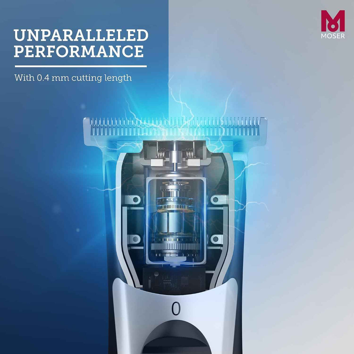 Moser T-Cut Professional Cordless Trimmer – 40mm T-Blade, Made in Germany, 60-Min Runtime | UAE