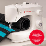 Singer M2405 Portable Sewing Machine, 8 Built-in Stitches, 4 Step Buttonhole, Foot Controller, Stitch Selection Dial, LED Light, Adjustable Stitch Length, Free Arm, Accessories Kit