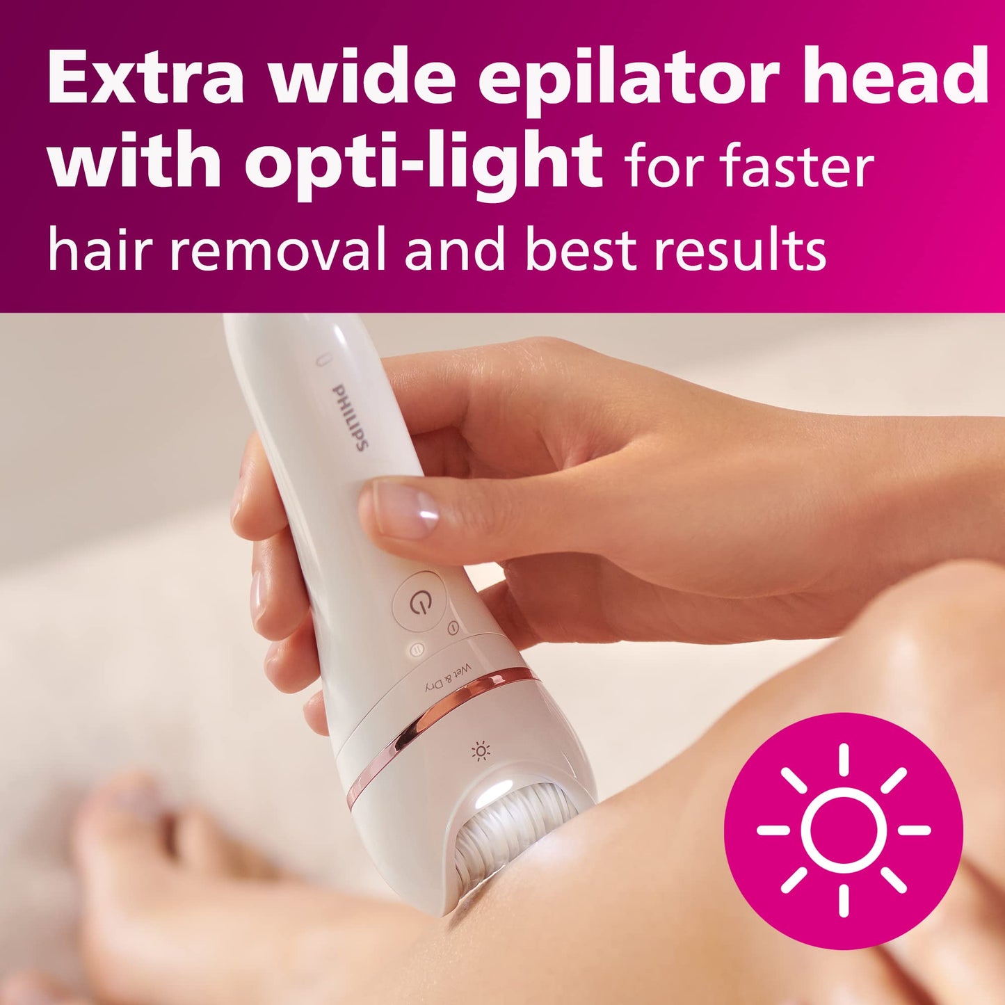 Philips Beauty Philips Epilator Series 8000 5 In 1 Shaver, Trimmer, Pedicure and Body Exfoliator With 9 Accessories, 1 count