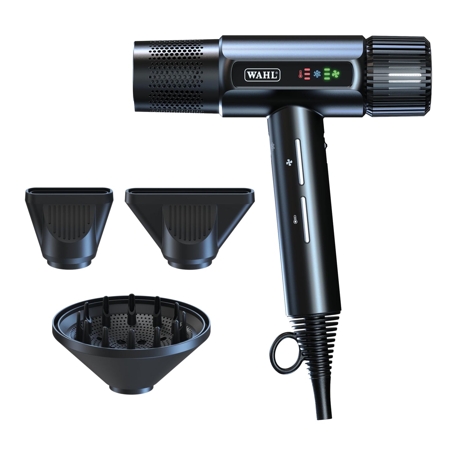 Wahl Vanquish - Professioneller Haartrockner - Schnell trocknend - Föhn mit magnetischen Noozles & Diffusoraufsätzen