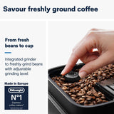 De'Longhi Magnifica EVO Bean to Cup Fully Automatic Coffee Machine, Traditional Milk Frother, Built In Grinder, ECAM290.81.TB, Titanium & Black,