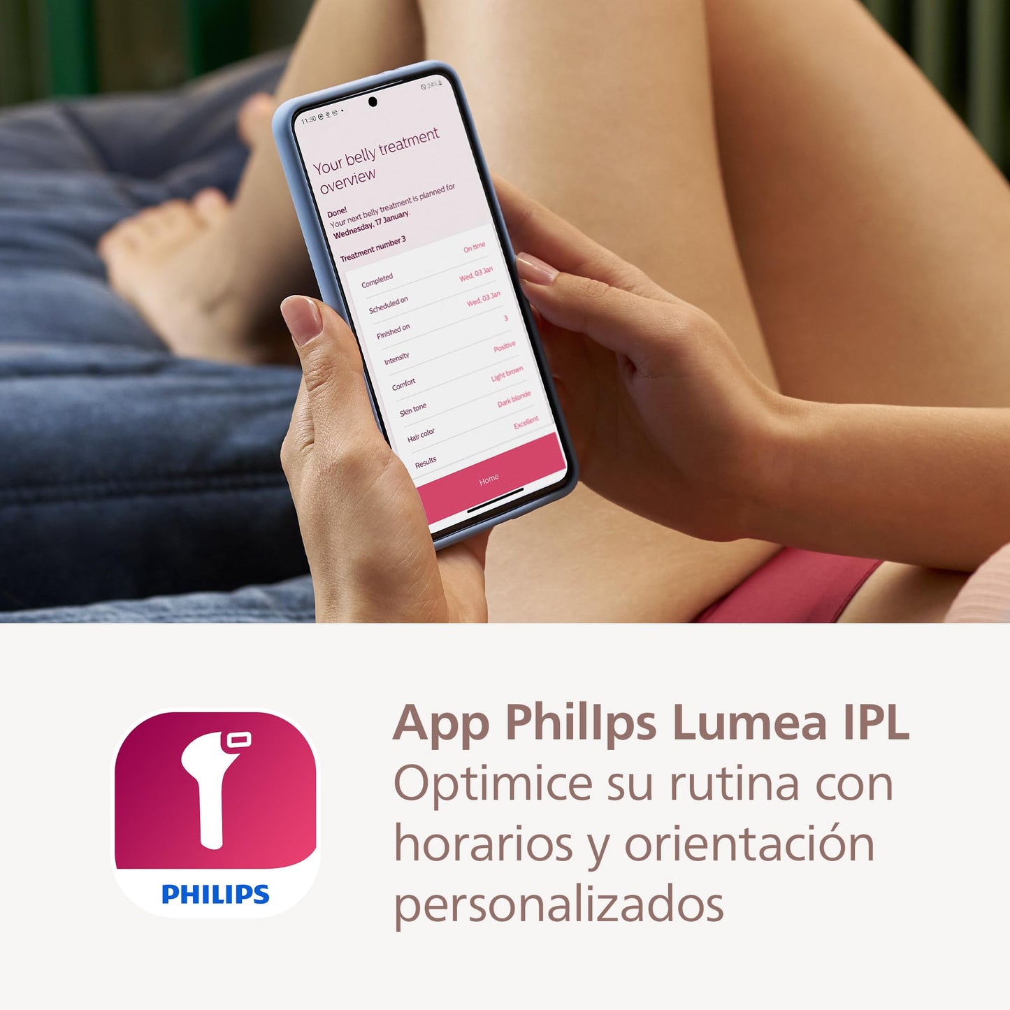 Philips Lumea Prestige IPL Epilator, Pulsed Light, Wireless, 4 Smart Heads (Body, Bikini, Underarms and Face) and SmartSkin Sensor, Pink BRI958/00