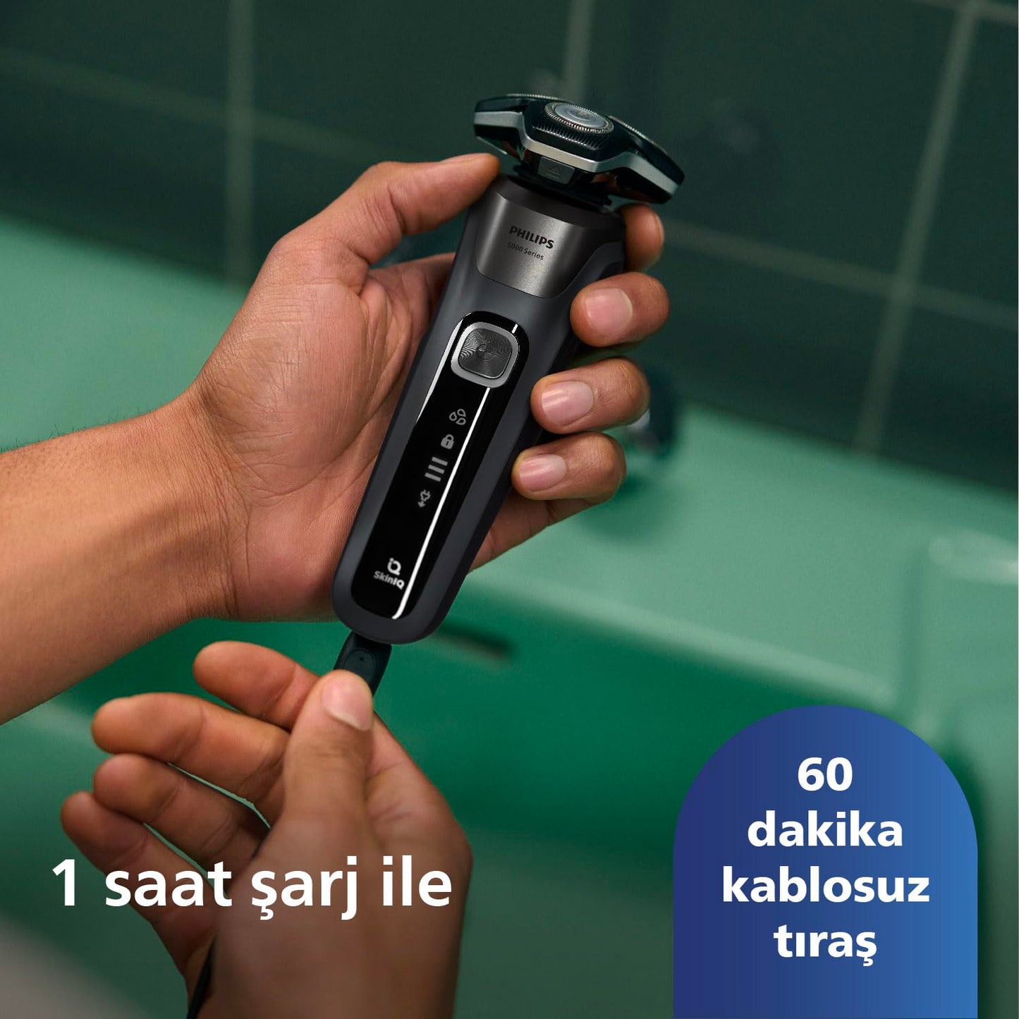 PHILIPS RAZOR SERIES 5000 WET&DRY BLADES STEELPRECISION DYNAMIC SENSOR - S5887.10